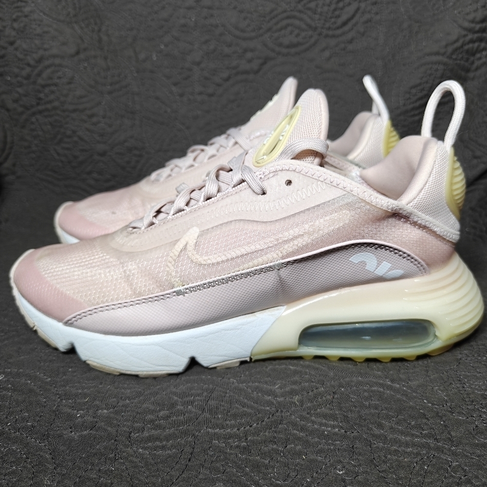 Nike Air Max 2090 women's shoe in the Barely Rose Silver White Sneaker Women’s 8